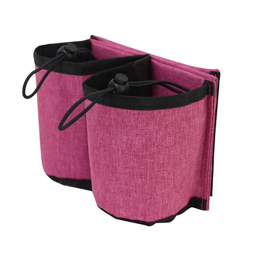Durable Luggage Travel Cup Holder - Hands-Free Drink Storage Bag for All Suitcase Handles