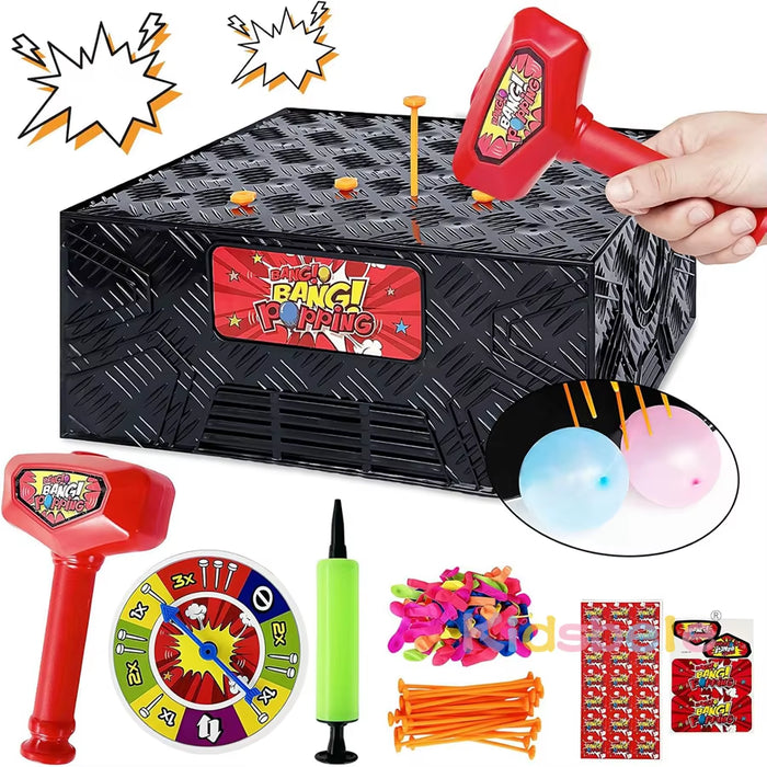 Wack-a-Balloon Blast Box: Interactive Desktop Game for Family Gatherings and Parties