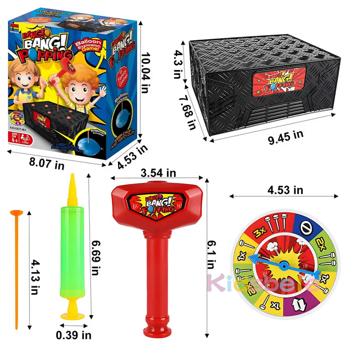Wack-a-Balloon Blast Box: Interactive Desktop Game for Family Gatherings and Parties