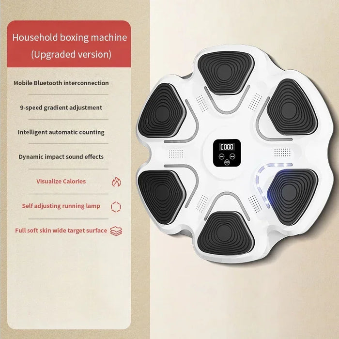 Smart Music Boxing Trainer for Adults and Children - At-Home Fitness Response Training Wall Target