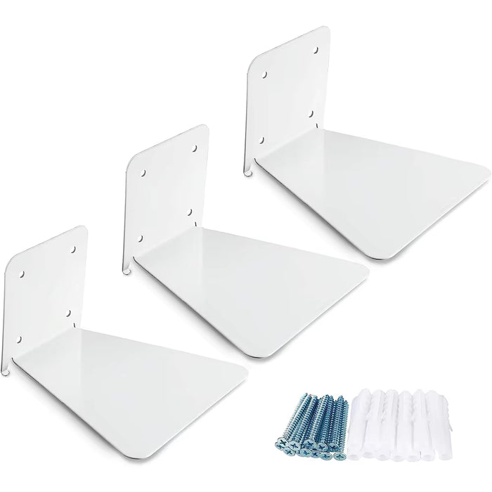 Invisible Wall-Mounted Floating Bookshelf - Iron Shelves for Home, Office, and Library Use