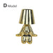 Elegant Touch Control Little Golden Man Table Lamp for Bedroom and Dining Areas - Atmosphere Lighting Decor for Home and Restaurant