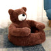 Pampered Paws Ultra Soft Semi-Enclosed Bear Pet Bed - Cozy Detachable Plush Sleeping Mat for Winter Comfort