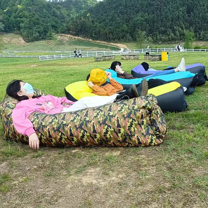 Trend Outdoor Fast Inflatable Air Sofa Bed - High-Quality Inflatable Sleeping Bag/Lazy Bag for Beach Use (240 x 70 cm)