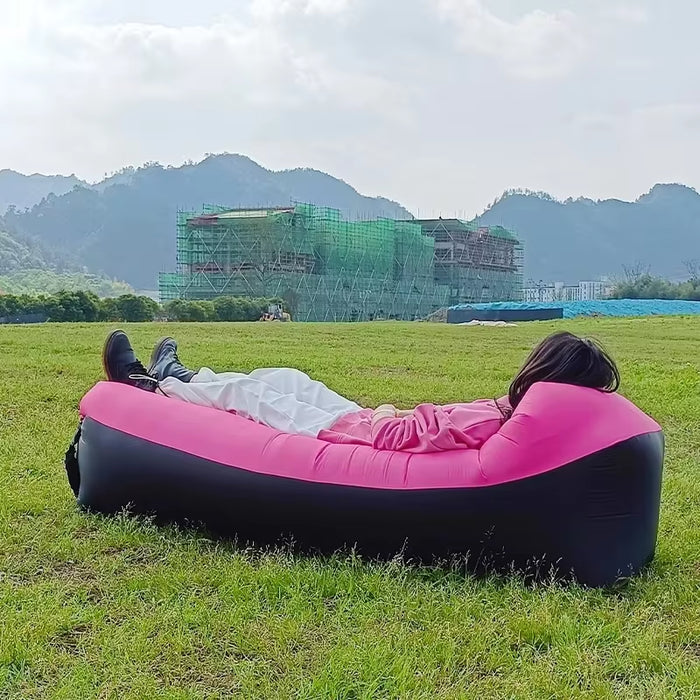 Trend Outdoor Fast Inflatable Air Sofa Bed - High-Quality Inflatable Sleeping Bag/Lazy Bag for Beach Use (240 x 70 cm)