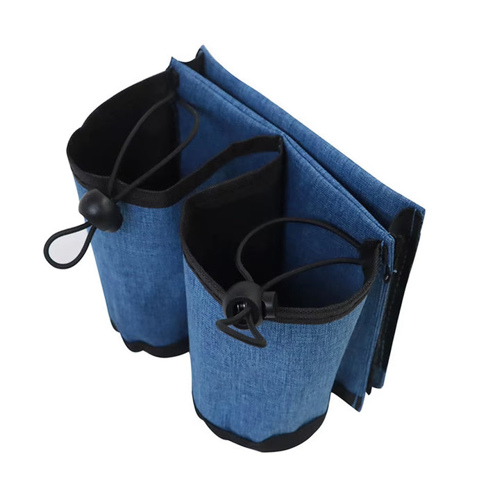 Durable Luggage Travel Cup Holder - Hands-Free Drink Storage Bag for All Suitcase Handles