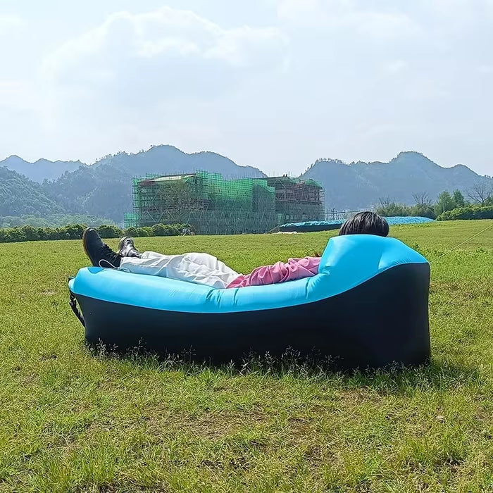 Trend Outdoor Fast Inflatable Air Sofa Bed - High-Quality Inflatable Sleeping Bag/Lazy Bag for Beach Use (240 x 70 cm)