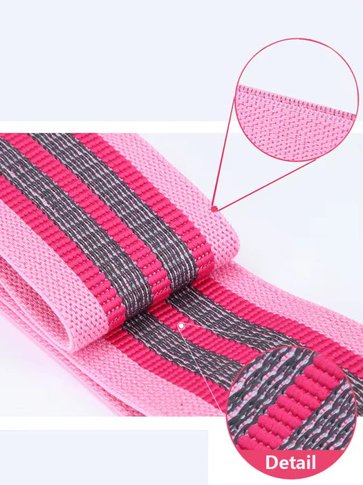 Fitness Resistance Band for Buttocks Expansion - Elastic Cloth Rubber Bands for Home Exercise Equipment