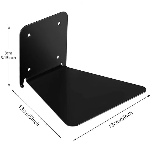 Invisible Wall-Mounted Floating Bookshelf - Iron Shelves for Home, Office, and Library Use