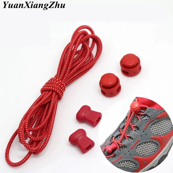 Elastic Locking Shoelaces in 23 Colors for Sneakers - Quick-Release Laces for Running, Jogging, and Triathlons