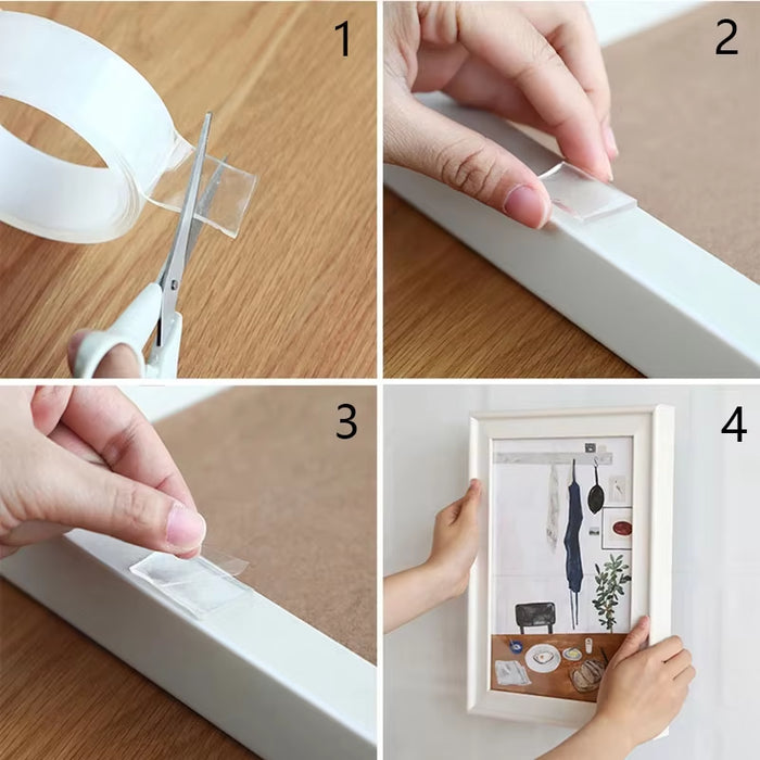3M 5M Long High-Strength Double-Sided Nano Non-Marking Transparent Acrylic Tape for Home Appliances and Wall Decor