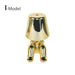 Elegant Touch Control Little Golden Man Table Lamp for Bedroom and Dining Areas - Atmosphere Lighting Decor for Home and Restaurant