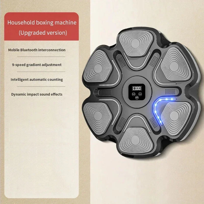 Smart Music Boxing Trainer for Adults and Children - At-Home Fitness Response Training Wall Target