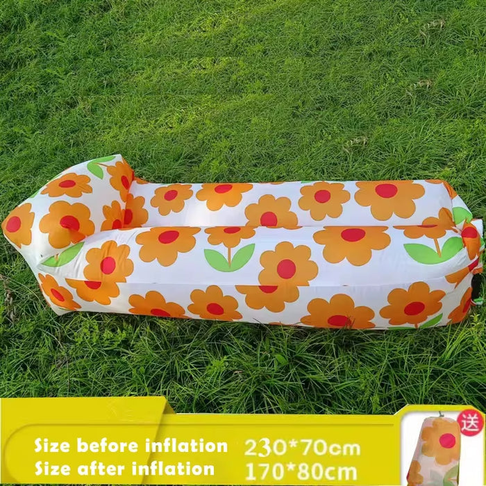 Trend Outdoor Fast Inflatable Air Sofa Bed - High-Quality Inflatable Sleeping Bag/Lazy Bag for Beach Use (240 x 70 cm)