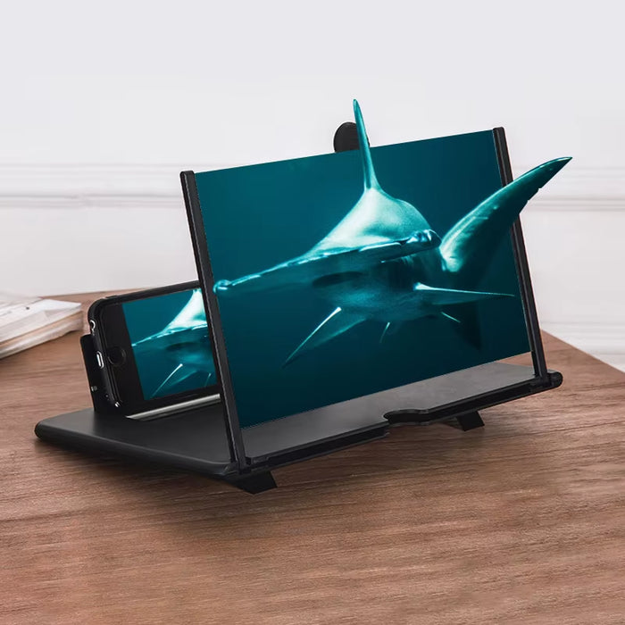 CHE15 12-16 Inch HD Video Amplifier Mobile Phone Screen Magnifier with Adjustable Folding Stand