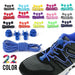 Elastic Locking Shoelaces in 23 Colors for Sneakers - Quick-Release Laces for Running, Jogging, and Triathlons