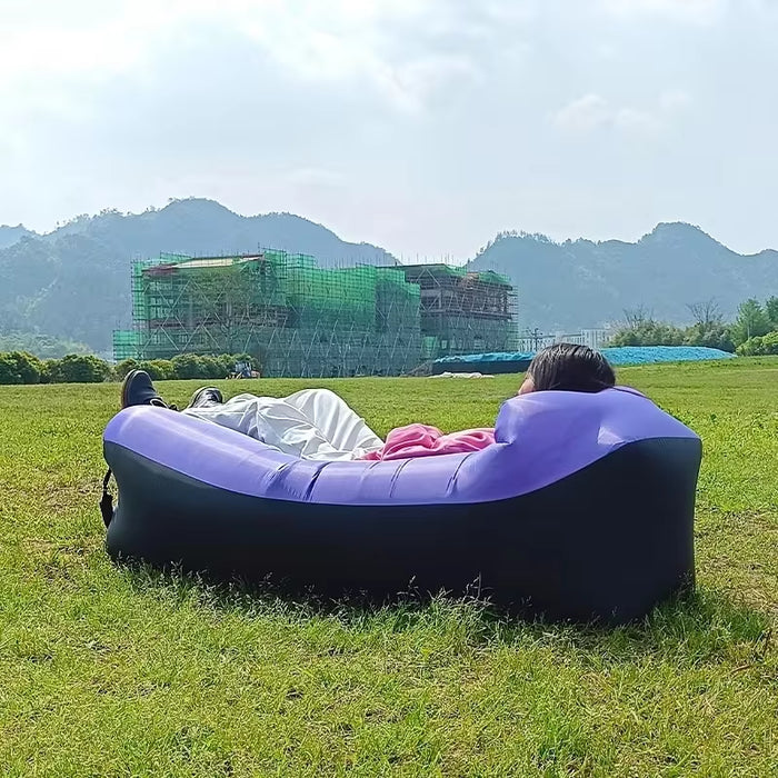 Trend Outdoor Fast Inflatable Air Sofa Bed - High-Quality Inflatable Sleeping Bag/Lazy Bag for Beach Use (240 x 70 cm)
