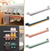 Self-Adhesive Wall-Mounted Slippers and Sneakers Rack for Bedroom and Bathroom Storage