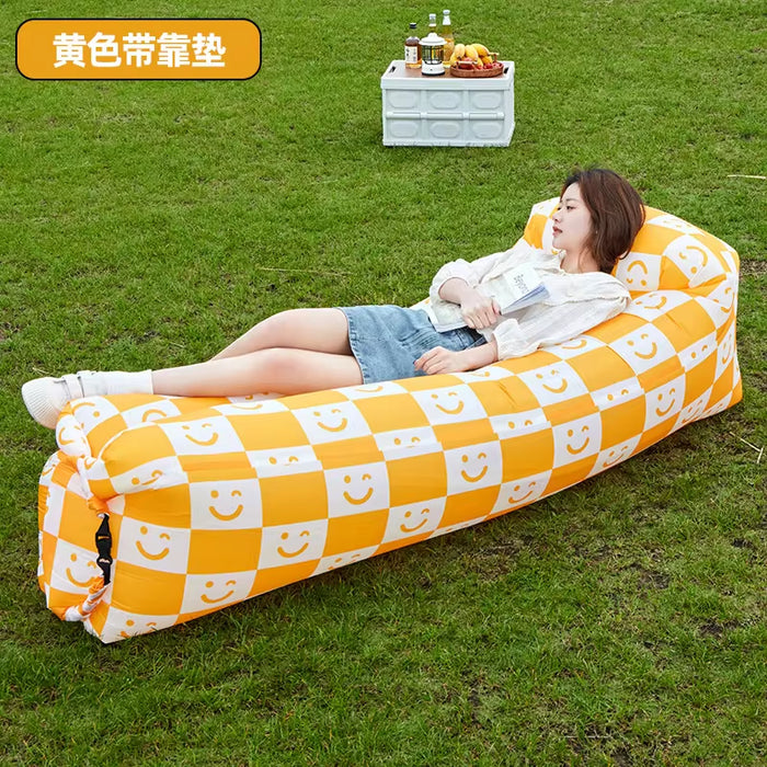 Trend Outdoor Fast Inflatable Air Sofa Bed - High-Quality Inflatable Sleeping Bag/Lazy Bag for Beach Use (240 x 70 cm)