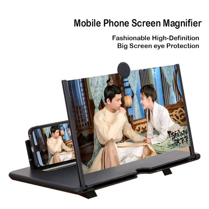 CHE15 12-16 Inch HD Video Amplifier Mobile Phone Screen Magnifier with Adjustable Folding Stand