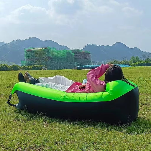 Trend Outdoor Fast Inflatable Air Sofa Bed - High-Quality Inflatable Sleeping Bag/Lazy Bag for Beach Use (240 x 70 cm)