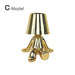 Elegant Touch Control Little Golden Man Table Lamp for Bedroom and Dining Areas - Atmosphere Lighting Decor for Home and Restaurant