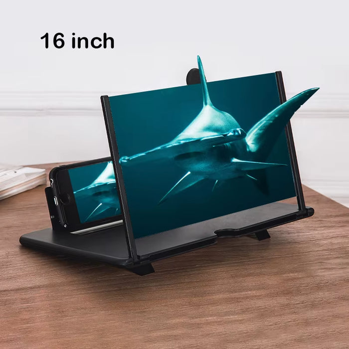 CHE15 12-16 Inch HD Video Amplifier Mobile Phone Screen Magnifier with Adjustable Folding Stand
