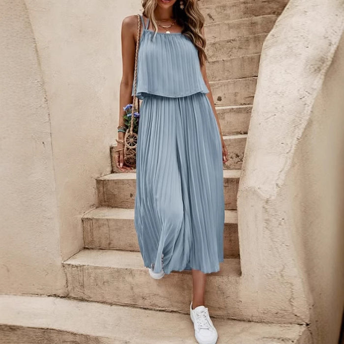 Damen Sommer Jumpsuit – Rückenfrei, Locker & Leicht | Strand- & Streetwear-Look