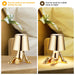 Elegant Touch Control Little Golden Man Table Lamp for Bedroom and Dining Areas - Atmosphere Lighting Decor for Home and Restaurant