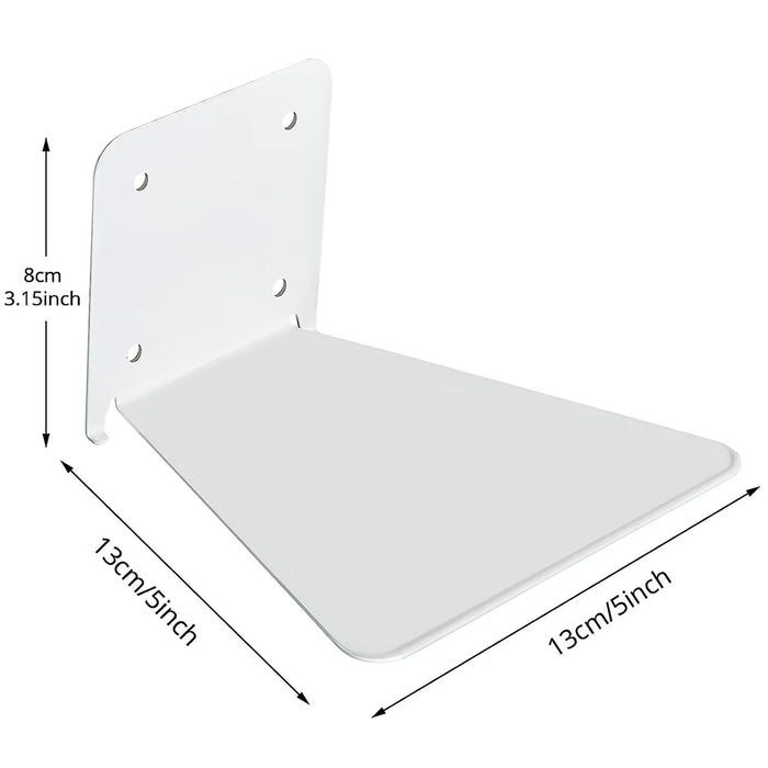 Invisible Wall-Mounted Floating Bookshelf - Iron Shelves for Home, Office, and Library Use