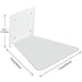 Invisible Wall-Mounted Floating Bookshelf - Iron Shelves for Home, Office, and Library Use