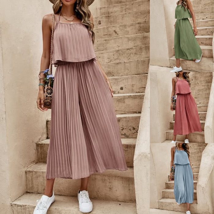 Damen Sommer Jumpsuit – Rückenfrei, Locker & Leicht | Strand- & Streetwear-Look